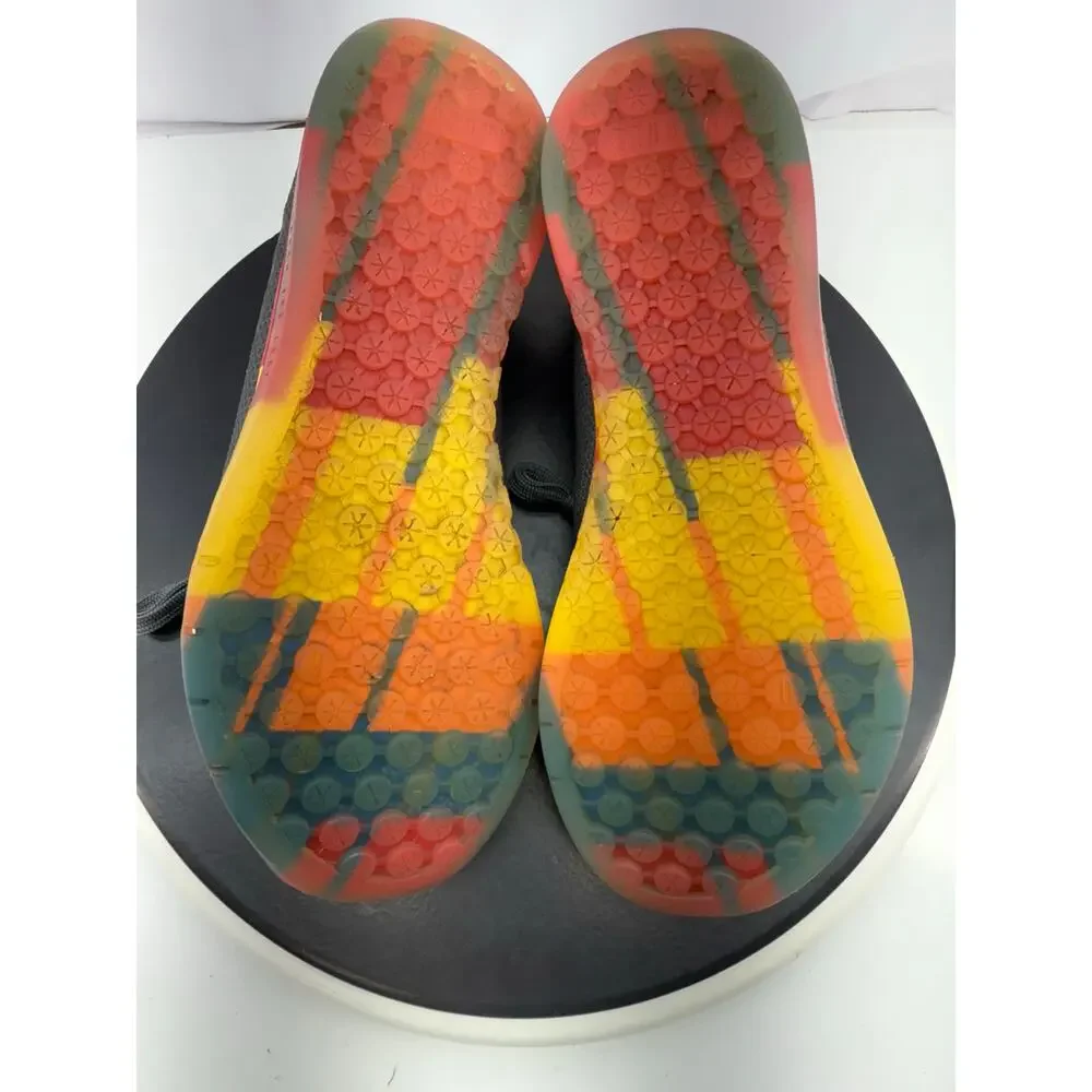 NOBULL Outwork Dark Gray Lightning Rainbow Womens Sz 9 Running Superfabric Shoes